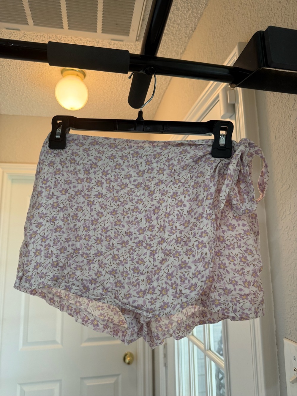 Altar'd State Lavender Floral Wrap Skort.